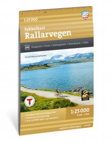 Sykkelkart Rallarvegen 1:25 000