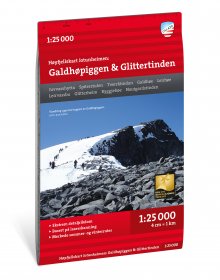 Høyfjellskart Jotunheimen: Galdhøpiggen & Glittertinden