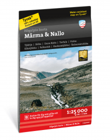Högalpin karta Mårma & Nallo 1:25.000