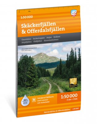 Skäckerfjällen & Offerdalsfjällen 1:50.000