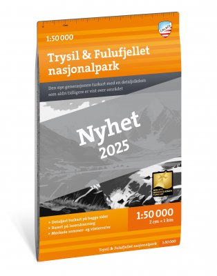 Turkart Trysil & Fulufjellet nasjonalpark 1:50 000