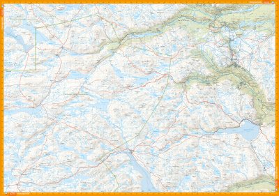 Turkart Hardangervidda øst, Rjukan & Gaustatoppen 1:50 000