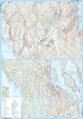 Løypekart - Vestmarka 1:20 000
