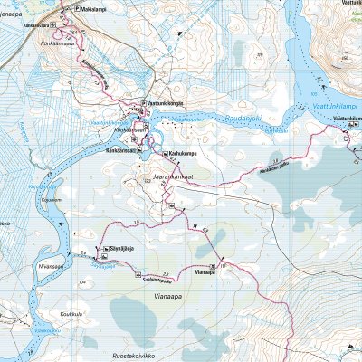 Rovaniemi: Napapiiri & Ounasvaara 1:25 000