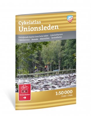 Cykelatlas Unionsleden 1:50.000