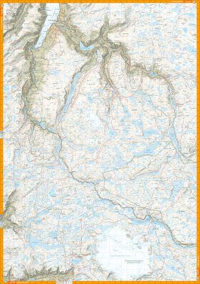 Turkart Finse, Hallingskarvet & Aurlandsdalen 1:50 000