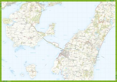 Øhavsstien syd - Ærø & Rudkøping 1:25.000