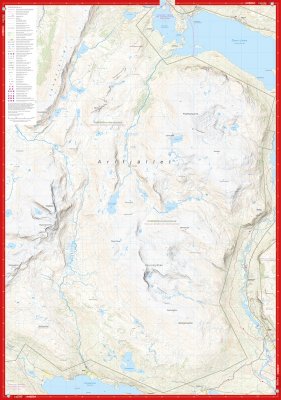 Högalpin karta Hemavan 1:25.000