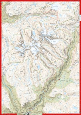 Høyfjellskart Jotunheimen: Hurrungane 1:25 000