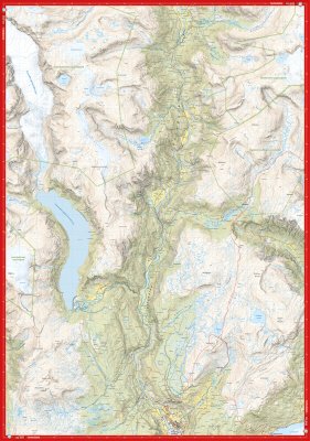 Høyfjellskart Jostedalen 1:25 000