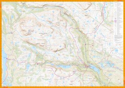Kungsleden: Ammarnäs–Hemavan 1:50 000