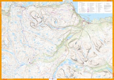 Kungsleden: Kebnekaise, Abisko & Riksgränsen 1:50 000