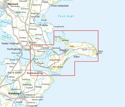 Møn & Camønoen 1:25.000