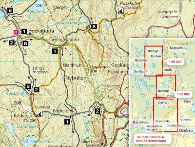 Mountainbikekarta: Ånnaboda, Nora & Hjulsjö