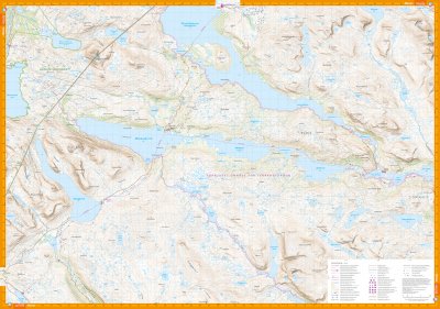 Pieskehaure, Miekak & Jäkkvik 1:50 000