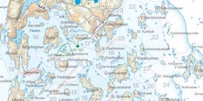 Skridskokarta Stockholms skärgård - norra 1:50.000