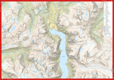Høyfjellskart Romsdalen: Isfjorden & Eresfjord 1:25 000
