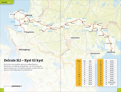 Outdooratlas Skåneleden (dansk) 1:50.000