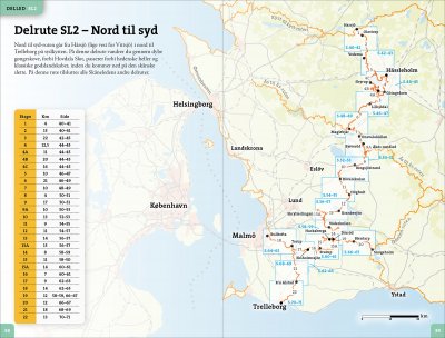Outdooratlas Skåneleden (dansk) 1:50.000