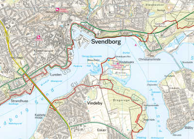 Øhavsstien syd - Ærø & Rudkøping 1:25.000