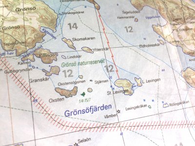 Skridskokarta Mälaren 1:50.000