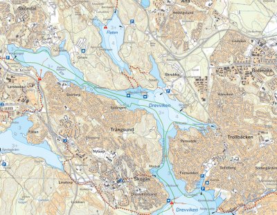 Skridskokarta Stockholm 1:30.000