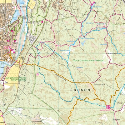 Friluftskarta Uppsala 1:20 000