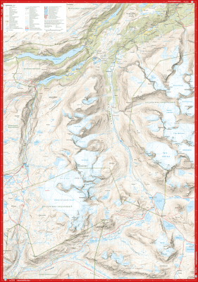 Høyfjellskart Jotunheimen: Smørstabbstindan & Leirvassbu 1:25 000