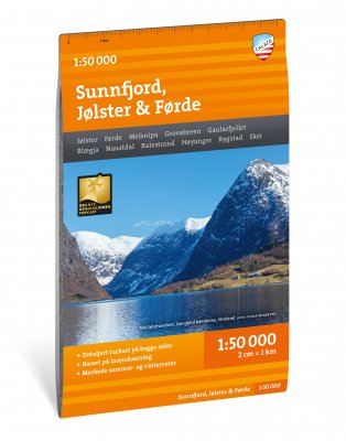 Turkart Sunnfjord, Jølster & Førde 1:50.000