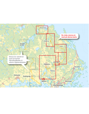 Uppsala & östra Upplandsleden 1:50.000