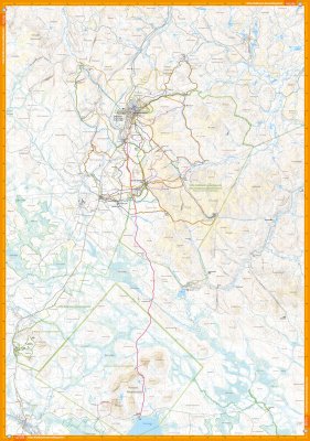 Urho Kekkosen kansallispuisto 1:50 000